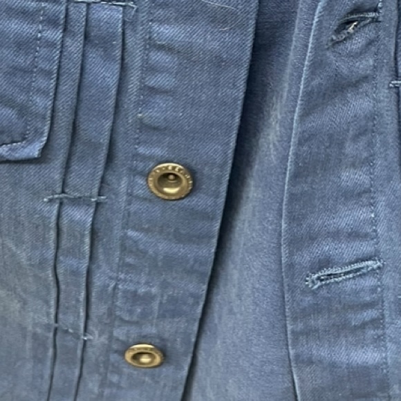 SEAN JOHN Jean Jacket Two Tone Blue Black and Black denim jacket Size Small - Picture 5 of 8